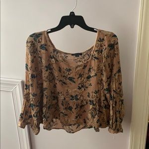 American Eagle floral blouse